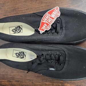 Vans Black Canvas Sneakers Authentic Style